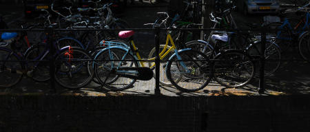  Utrecht in the Netherlands has a population of 330.000 of which 100,000 use their bicycles to get to and from work or education every day. All Photography copyright Paul Pickard